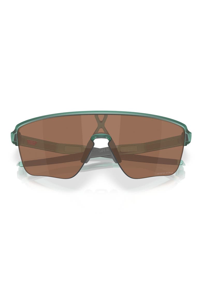 Corridor 142mm Semi Rimless Prizm™ Polarized Shield Sunglasses, Alternate, color, TRANS PACIFIC / PRIZM TUNGSTEN