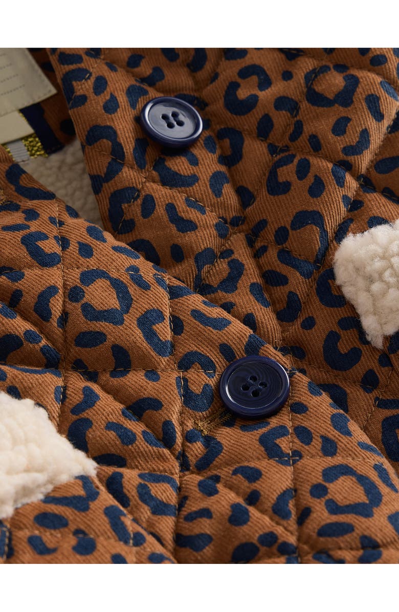 Mini Boden Kids' Faux Shearling Trim Corduroy Jacket, Alternate, color, 