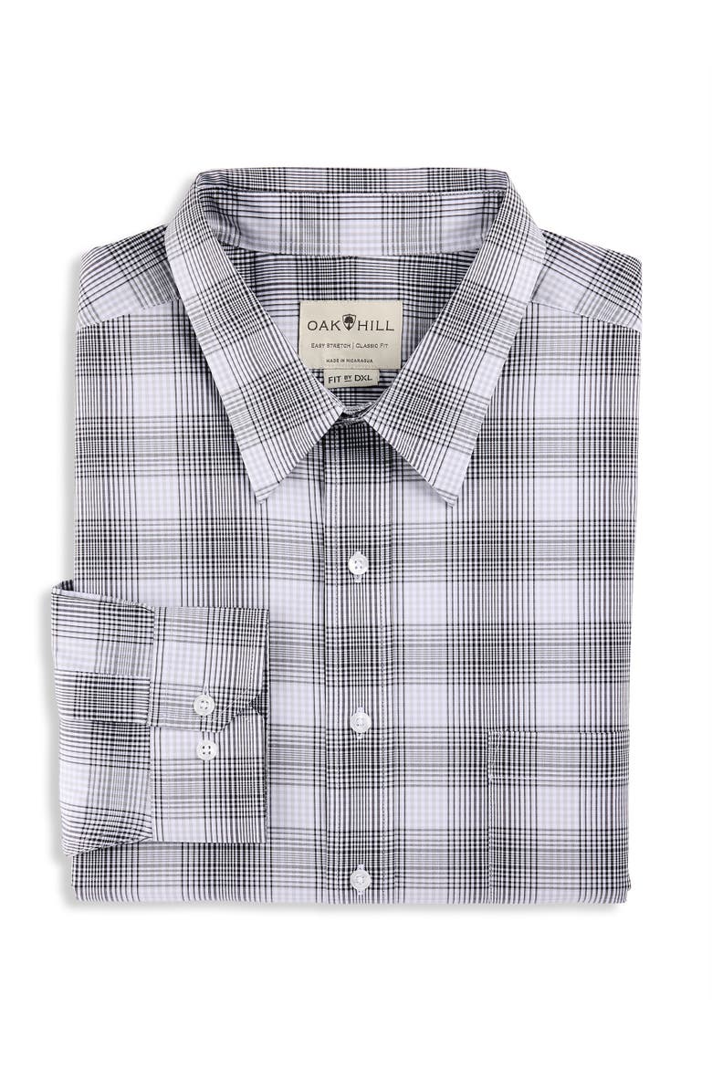 Plaid Dress Shirt, Alternate, color, BLK GREY