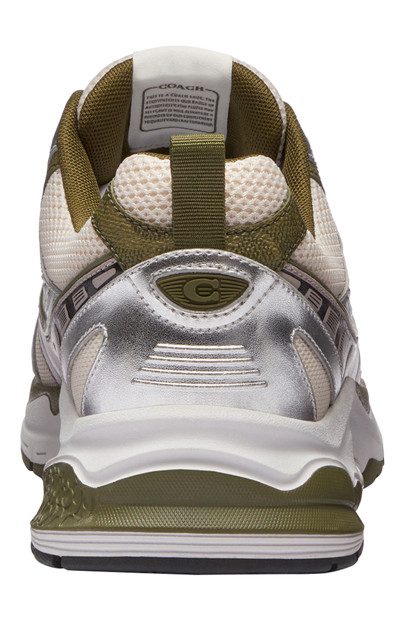 COACH Mesh Sneaker, Alternate, color, Olive Multi