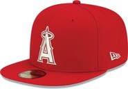 New Era Men's New Era Red Los Angeles Angels White Logo 59FIFTY Fitted Hat