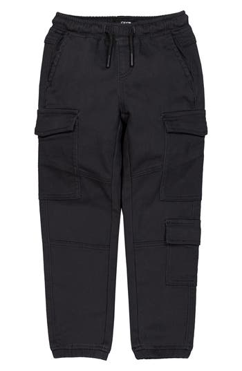 Joe's Jeans Kids' Twill Cargo Joggers In Black