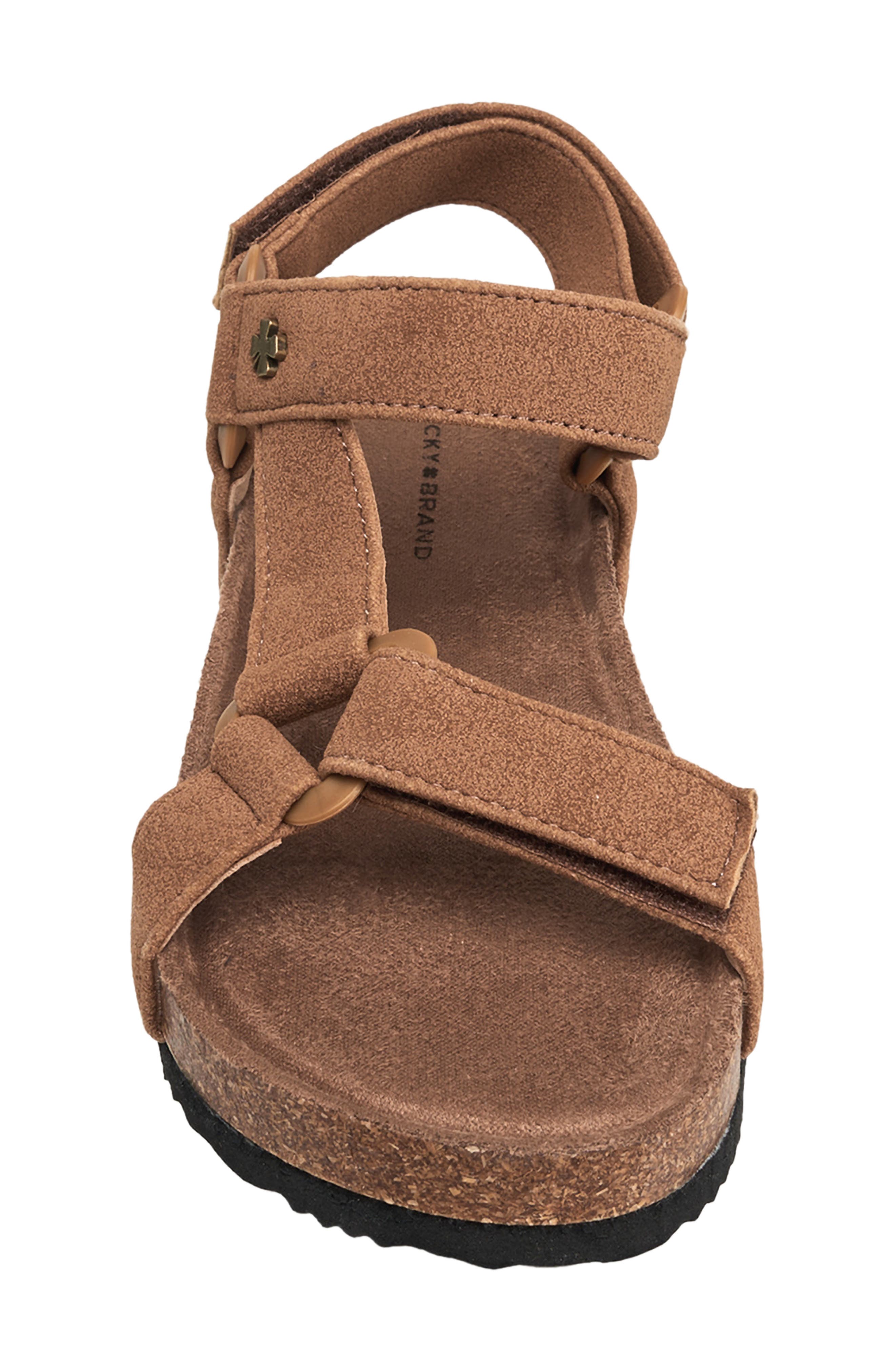 Lucky Brand Kids' Double Strap Cork Sandal, Alternate, color, Tan