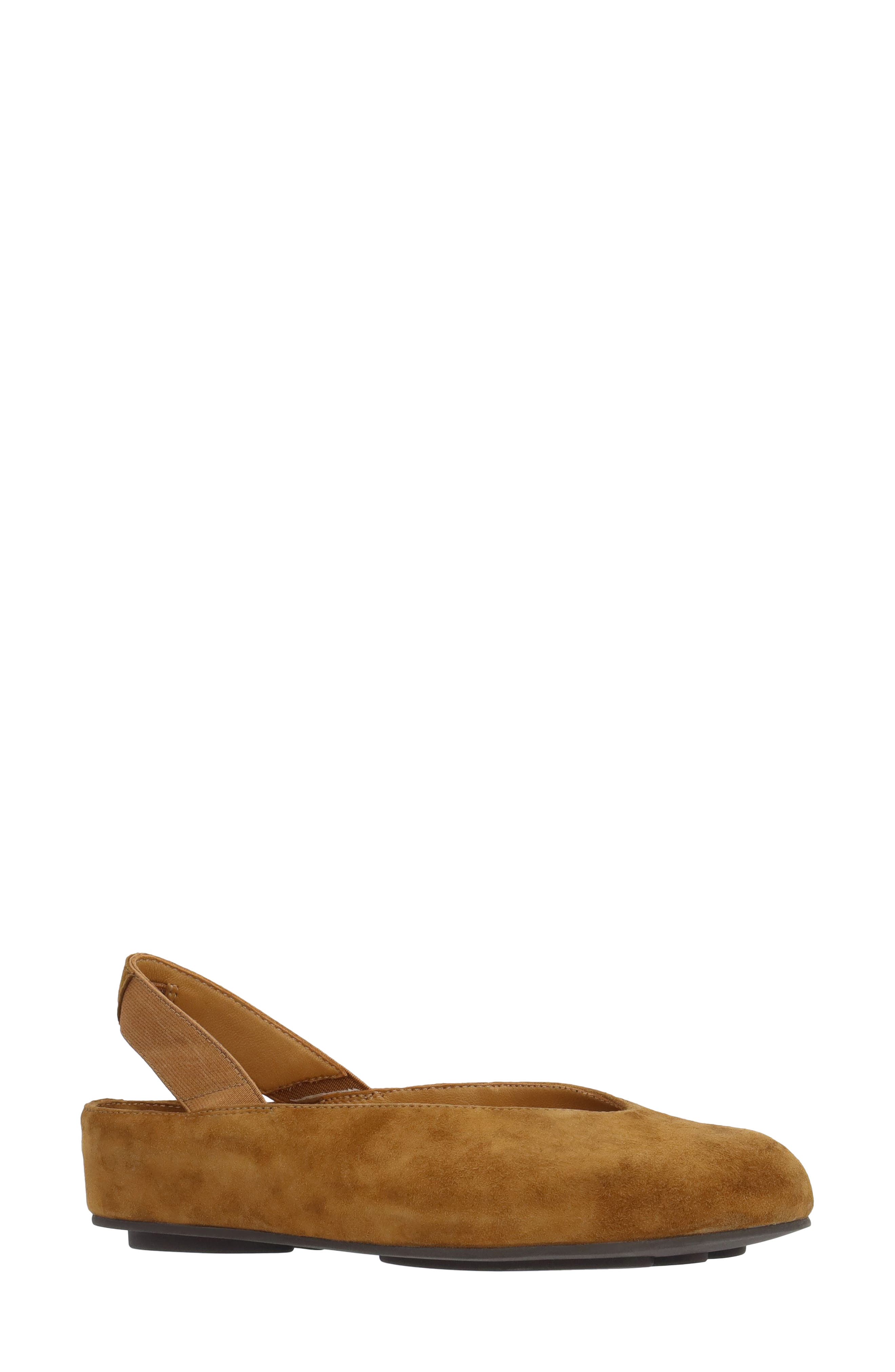 Corisela Slingback Flat, Main, color, COFFEE