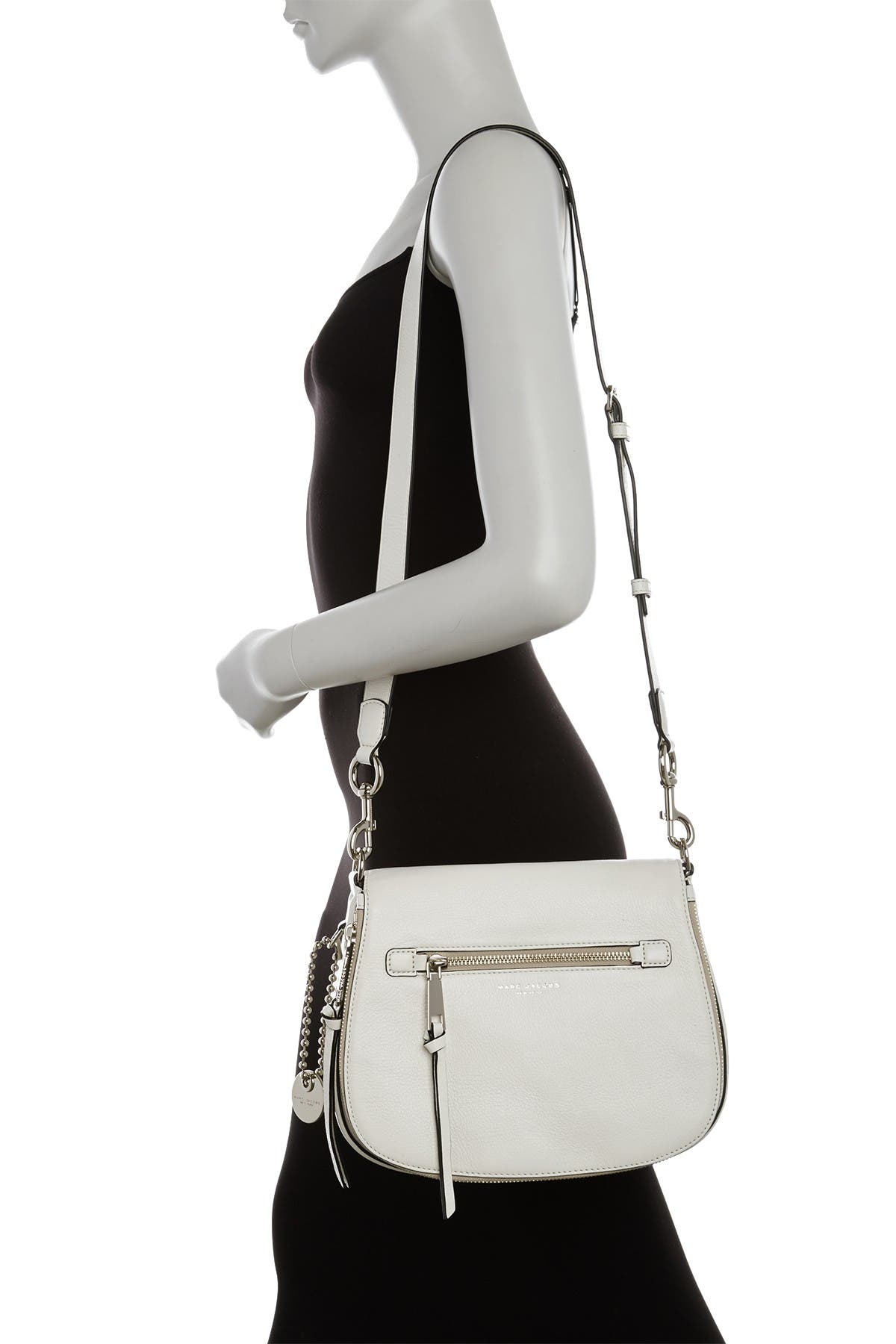 Marc Jacobs Recruit Nomad Pebbled Leather Crossbody Bag, Alternate, color, 