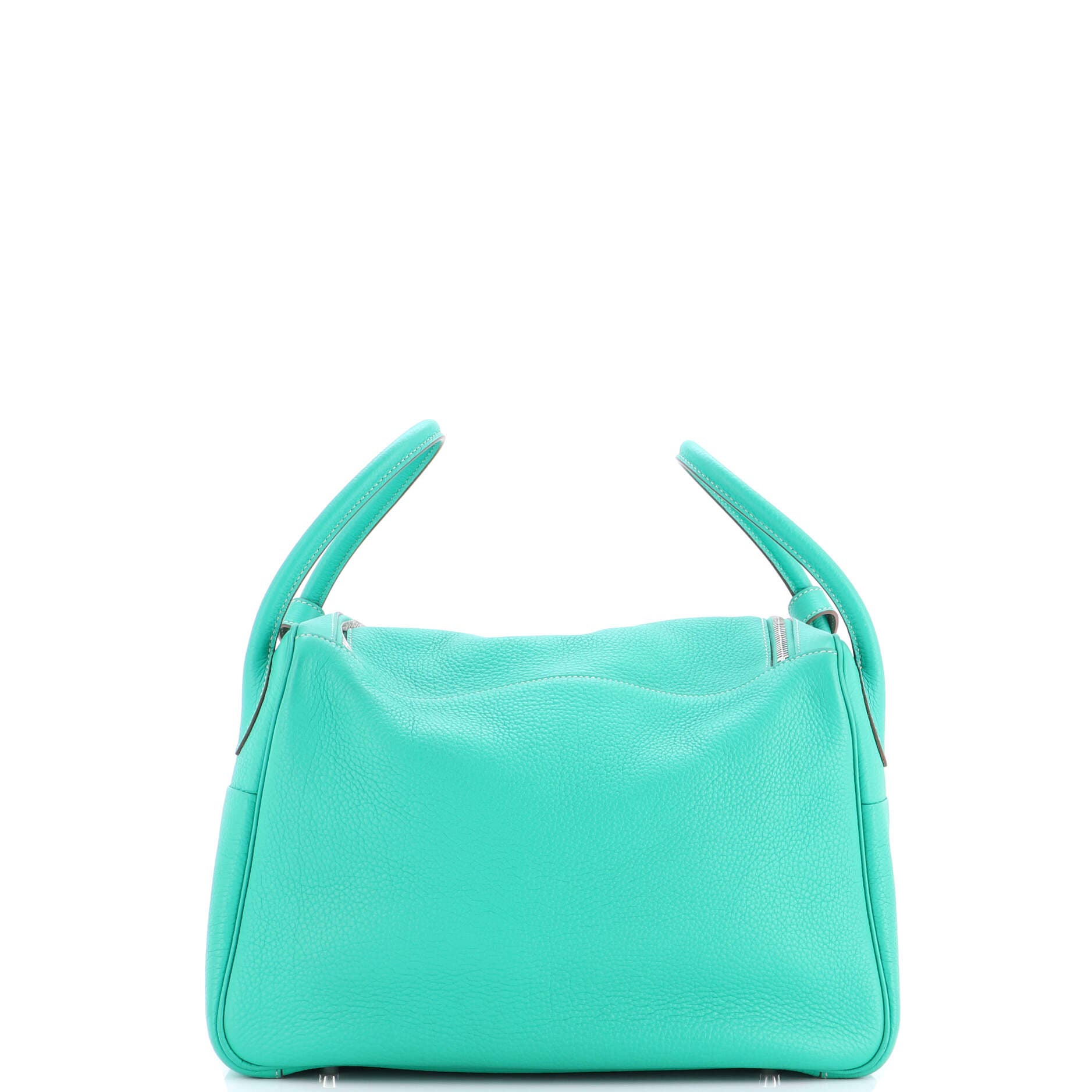 Pre-Owned Hermes Lindy Bag Verso Clemence 34, Alternate, color, Menthe/Gris Tourterelle