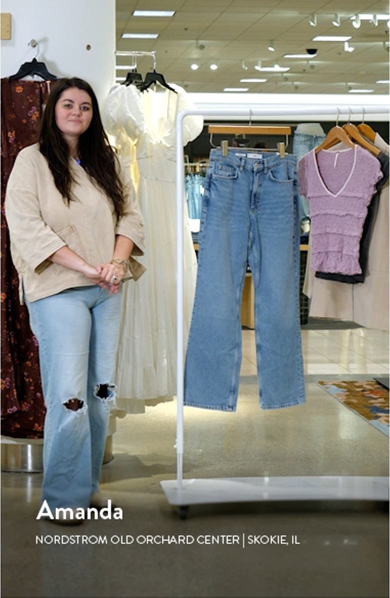 Mid Rise Straight Leg Jeans, sales video thumbnail