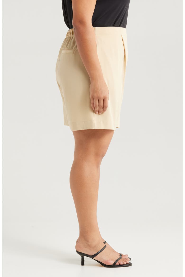 Dia Pleated Shorts, Alternate, color, RAFFIA