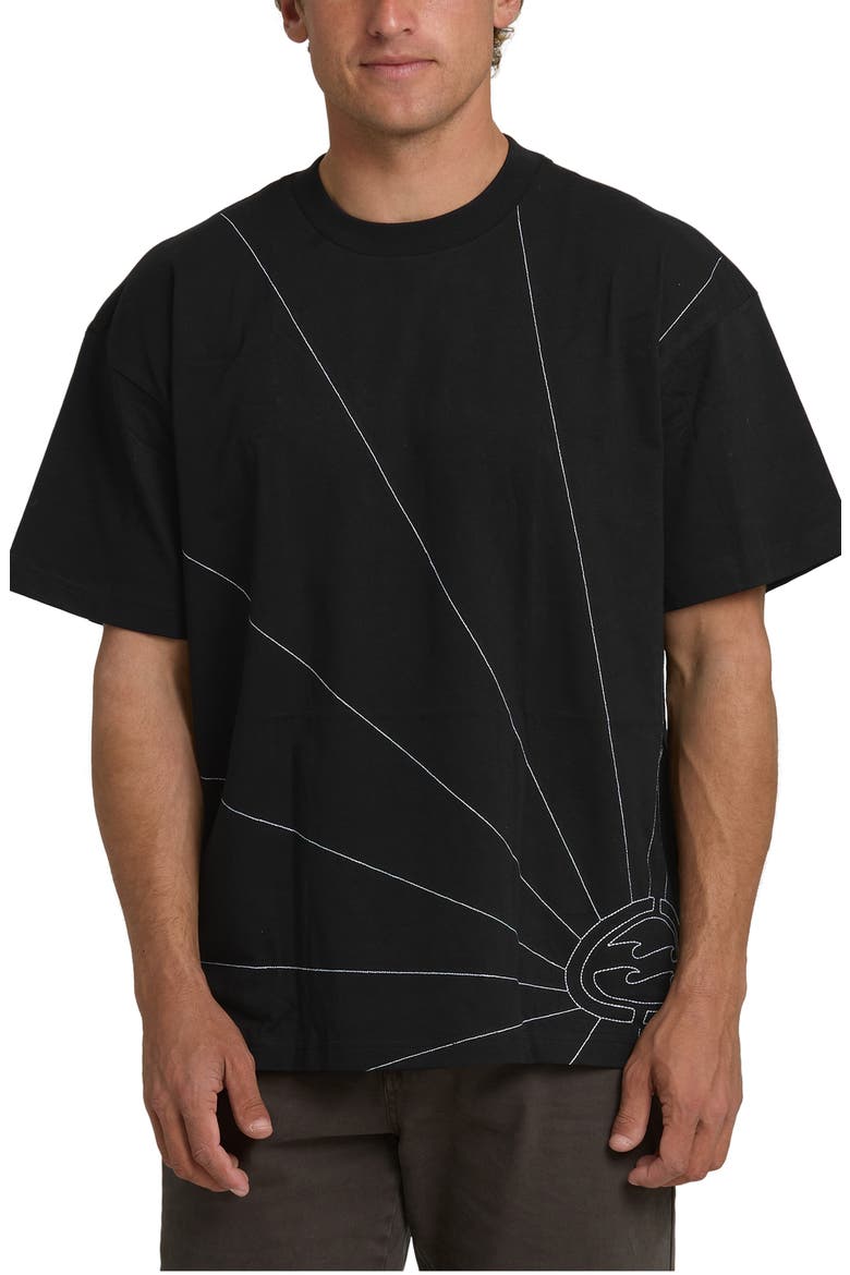 Andy Irons Bio Stitch Logo Cotton T-Shirt, Main, color, BLACK