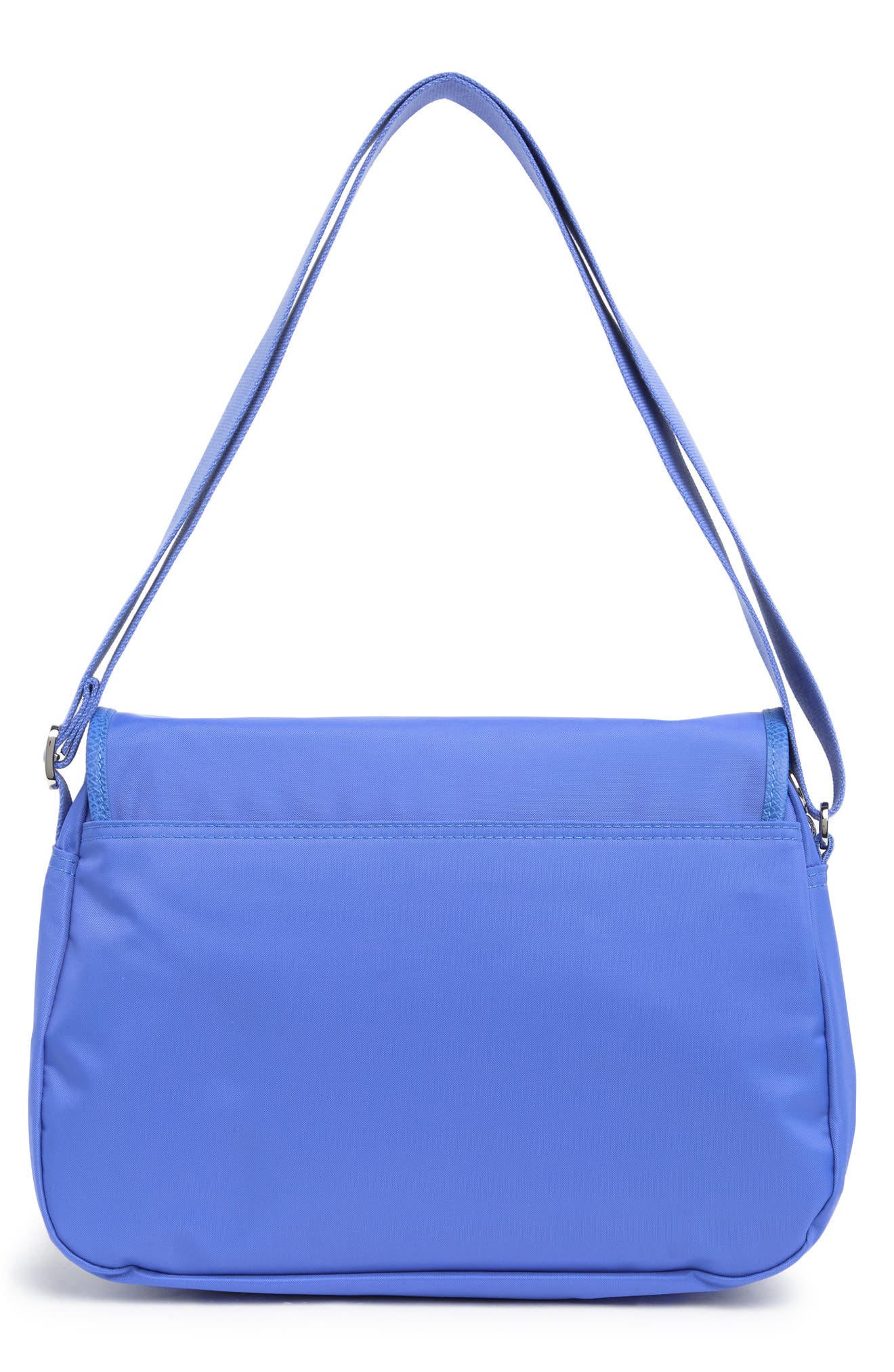 Nylon Messenger Shoulder Bag, Alternate, color, MYOSOTIS