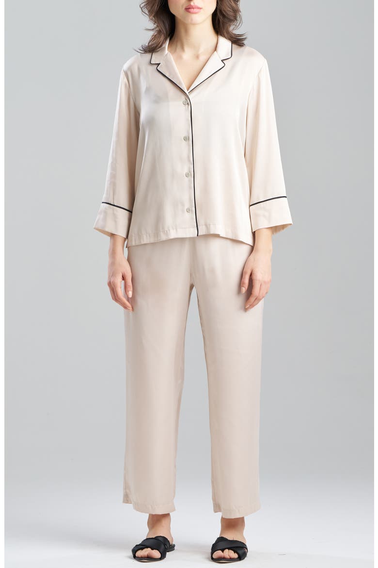 Satin Pajamas, Main, color, WHEAT