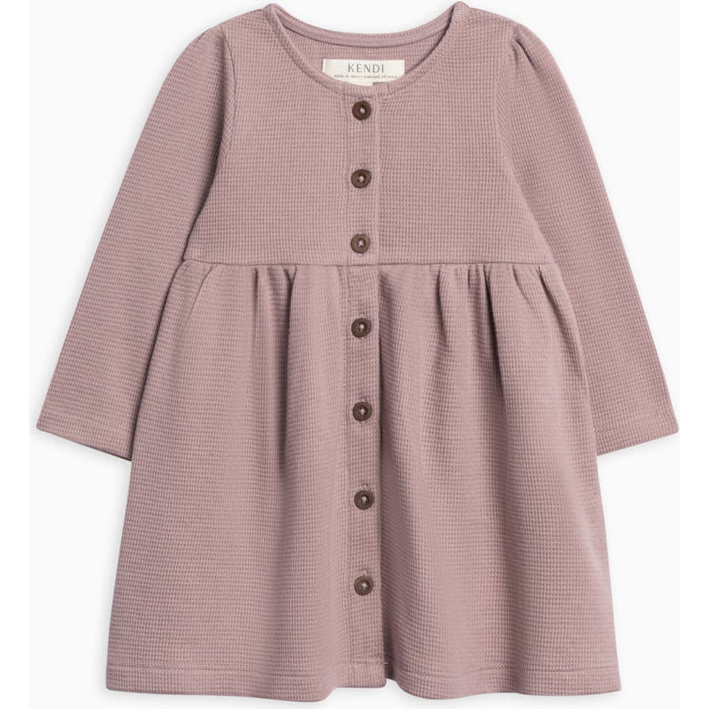 Kendi Arden Waffle Knit Dress in Purple  product