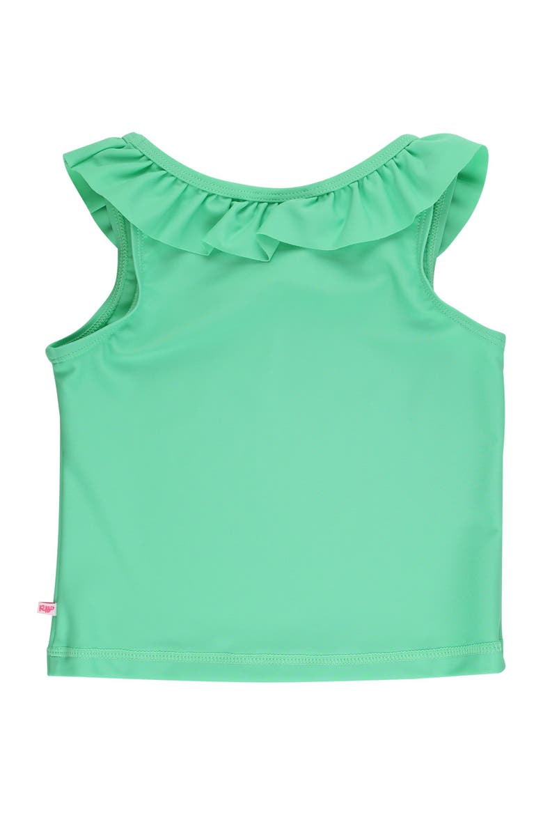 Girls Active Ruffle Tank Top, Alternate, color, Spring Green