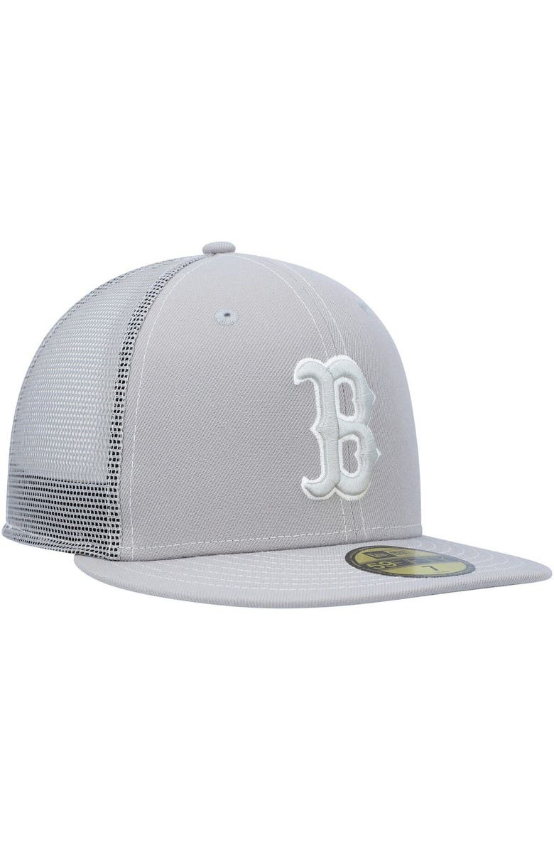 New Era Men's New Era  Gray Boston Red Sox 2023 On-Field Batting Practice 59FIFTY Fitted Hat, Alternate, color, 