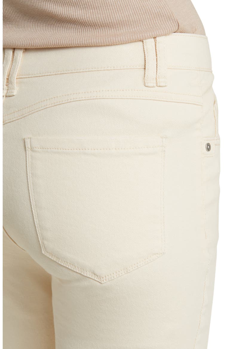 Tatum 'Ab'Solution Frayed High Waist Ankle Flare Jeans, Alternate, color, ECRU