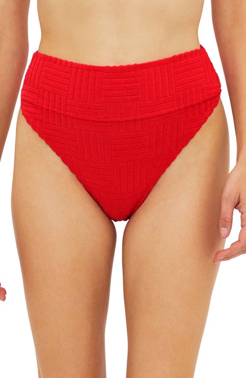 Beach Riot Highway Bikini Bottoms in Red 