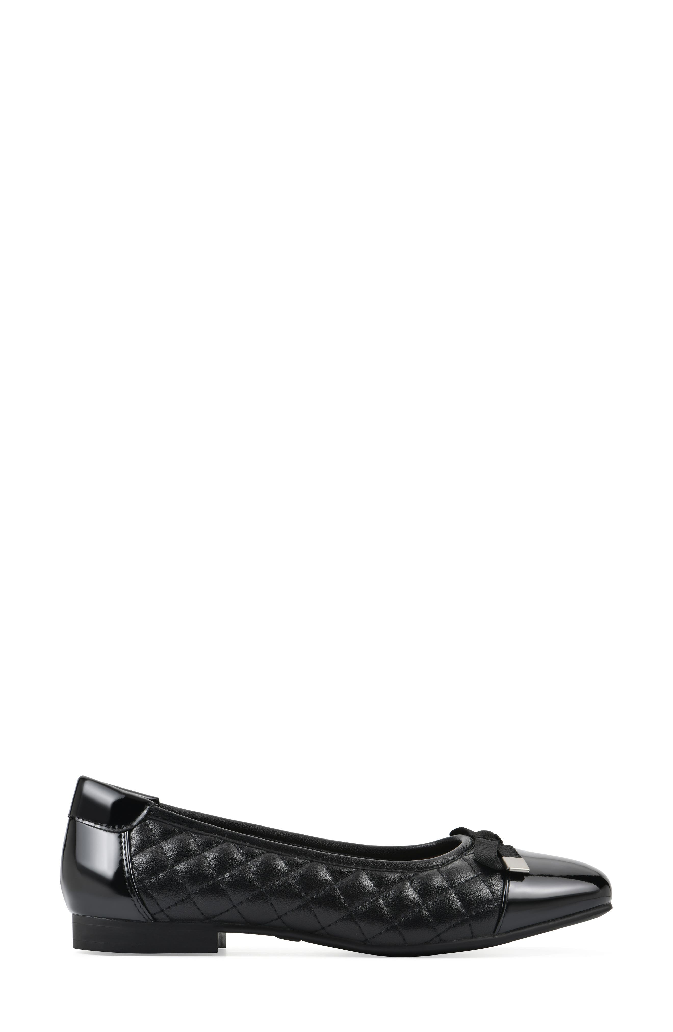 Bocah Cap Toe Ballet Flat, Alternate, color, BLACK SMOOTH