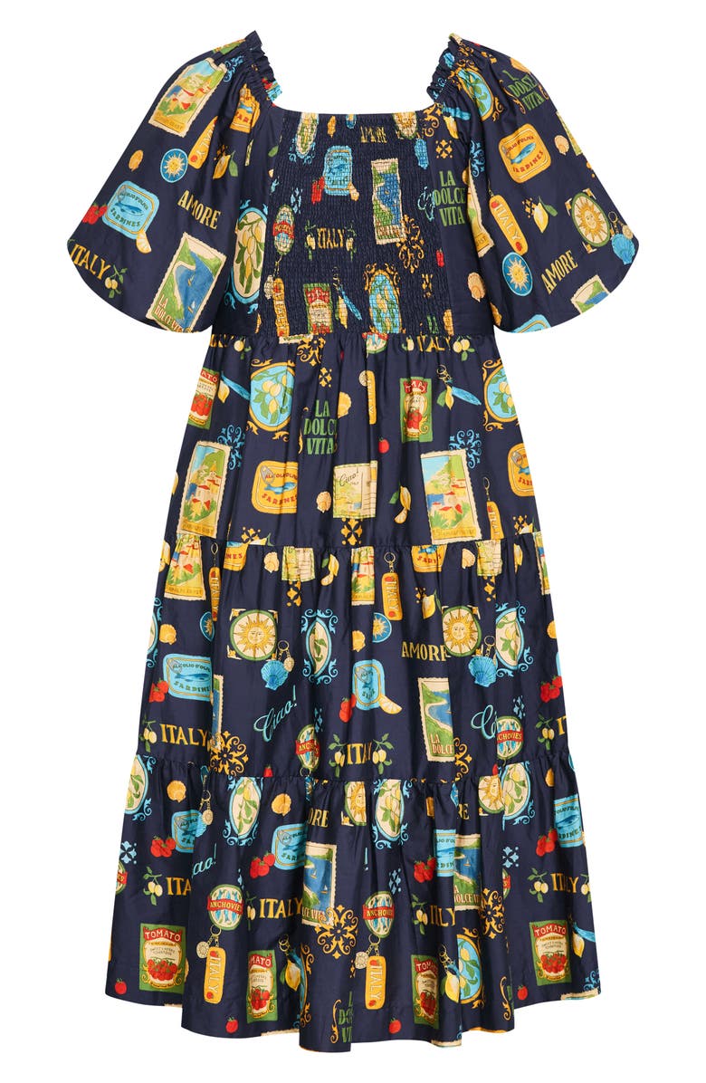 City Chic Fantasy Print Flared Midi Dress, Alternate, color, 