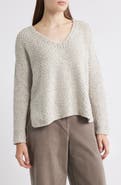 Eileen Fisher V-Neck Organic Cotton Sweater