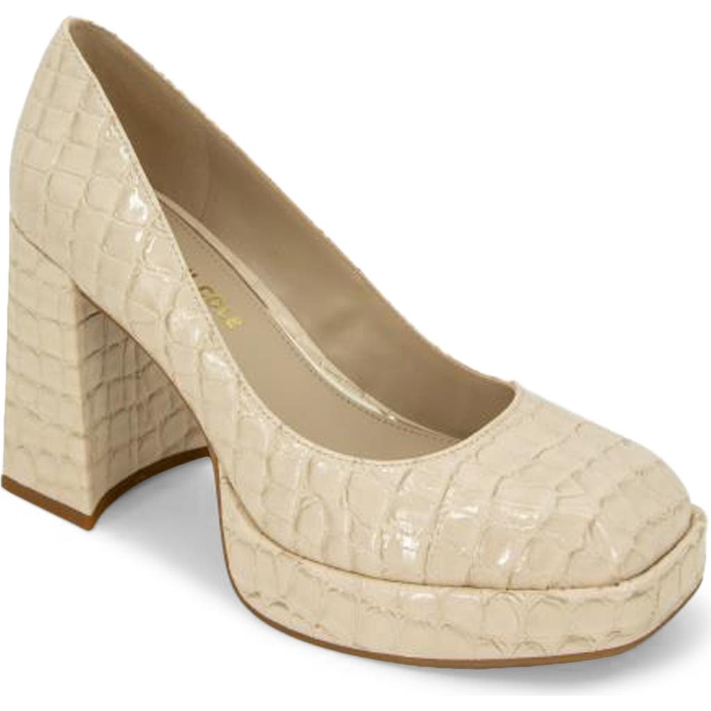 Kenneth Cole Bri Platform Pump In Neutral