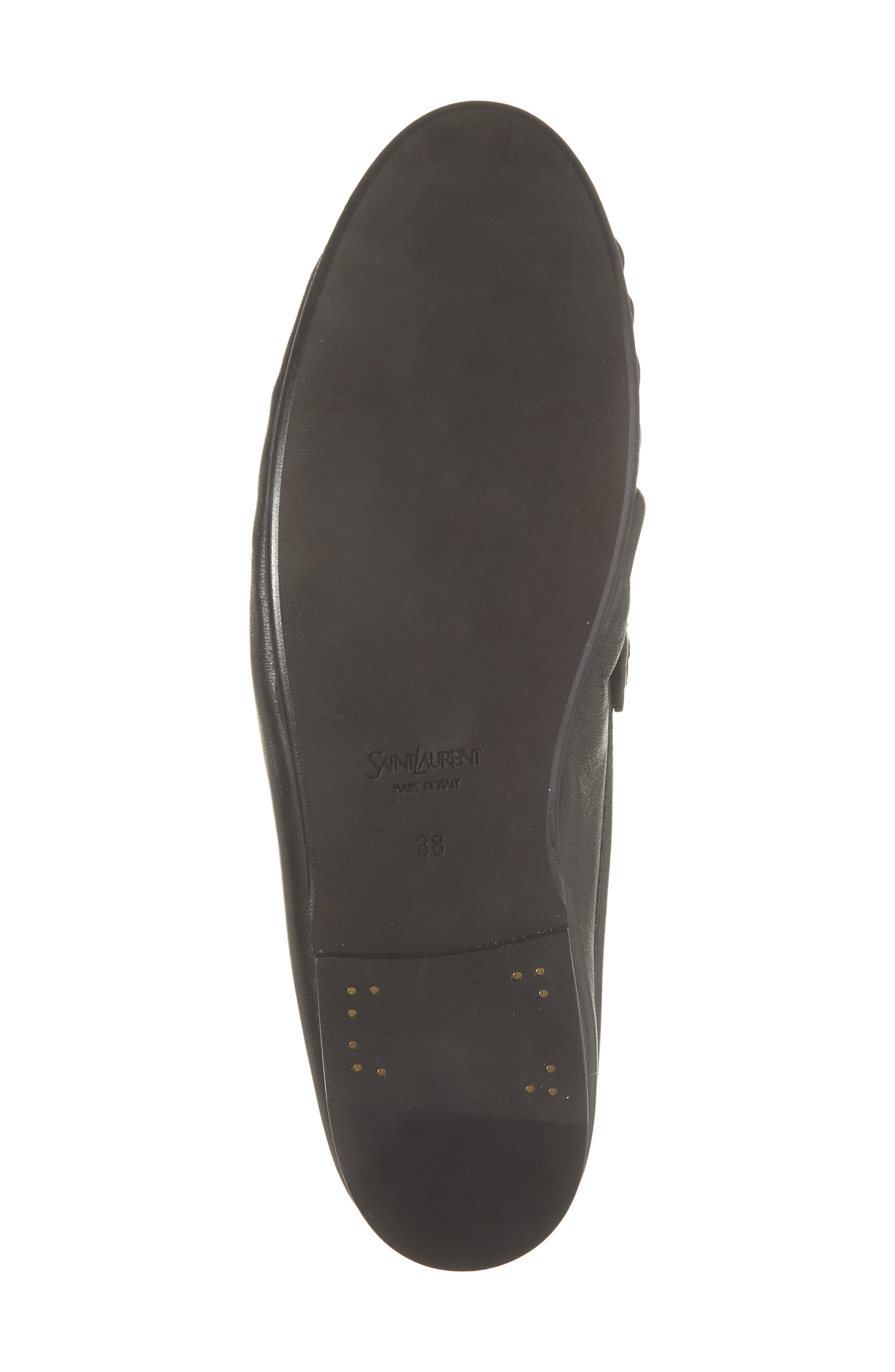 Saint Laurent Le Penny Loafer Mule, Alternate, color, Nero