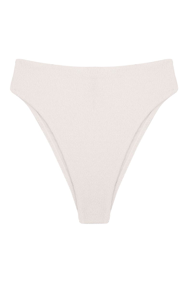 Firenze Gigi Hot High Waist Bikini Bottoms, Alternate, color, WHITE