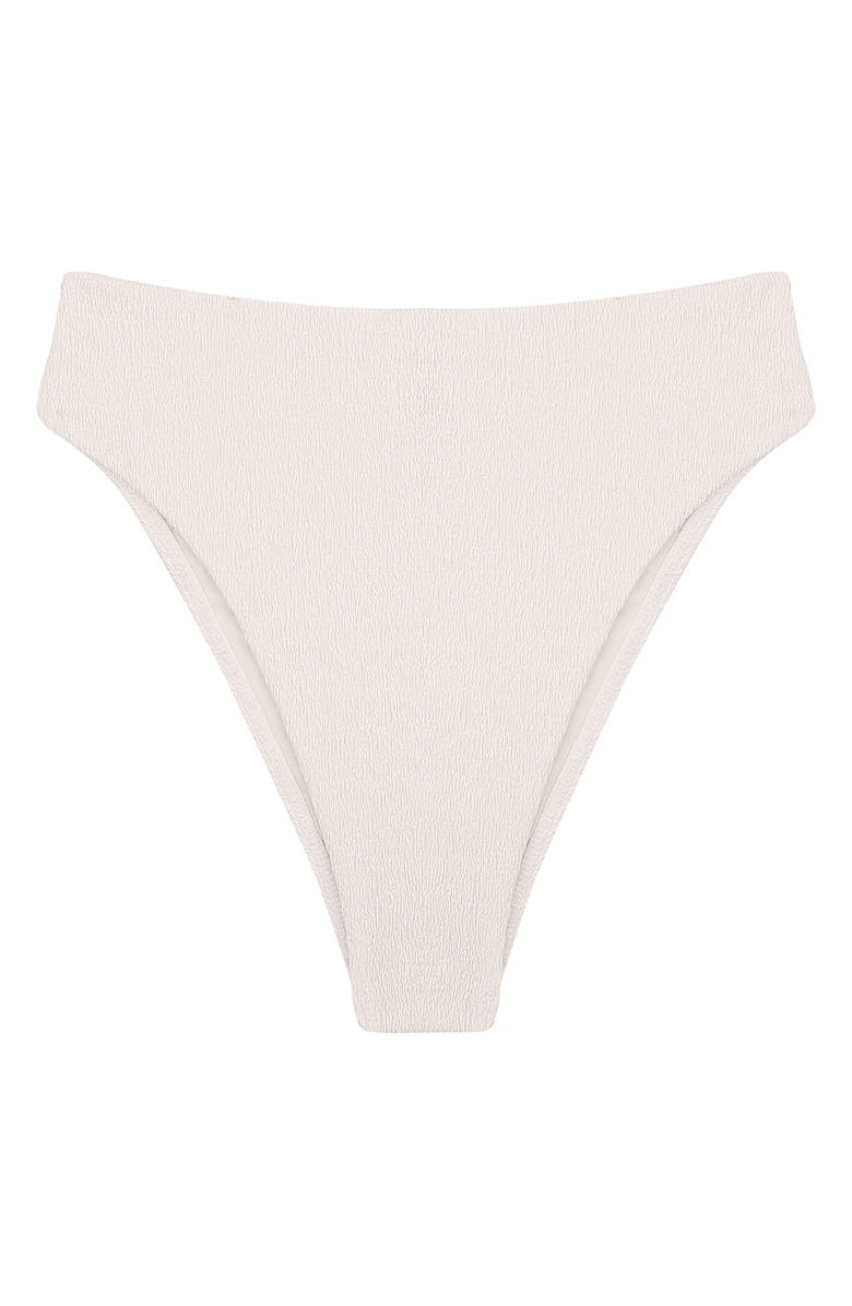 ViX Paula Hermanny Firenze Gigi Hot High Waist Bikini Bottoms, Alternate, color, White