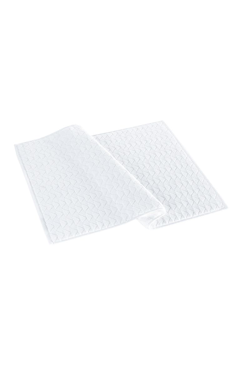 Herringbone Bath Mat, Main, color, WHITE