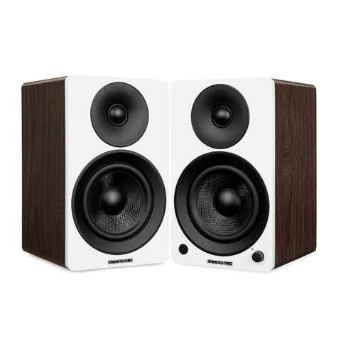 Powered 5'' Stereo Bookshelf Speakers for Turntable, TV PC & Bluetooth 5