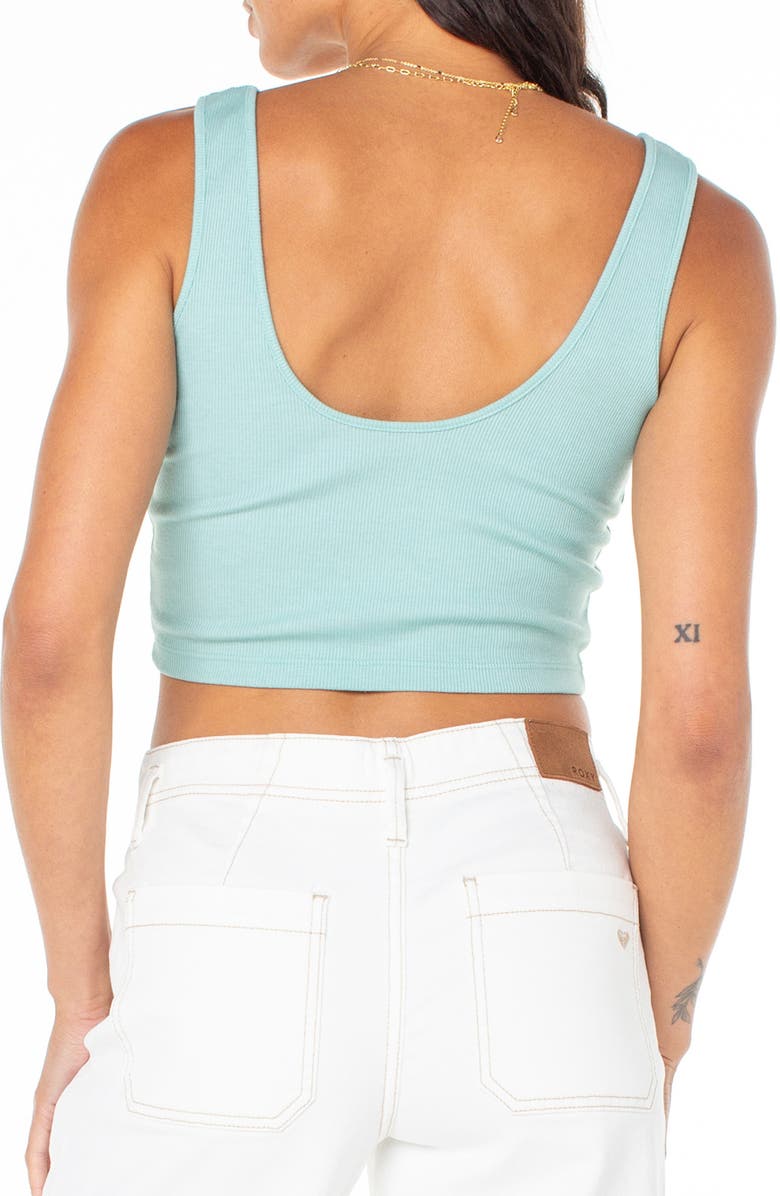 Roxy Valmos Rib Crop Graphic Tank, Alternate, color, 