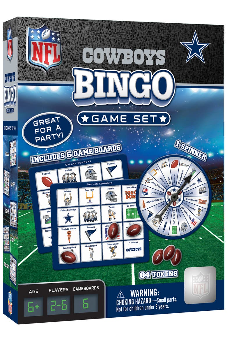 Dallas Cowboys NFL Bingo Game, Main, color, Multicolor