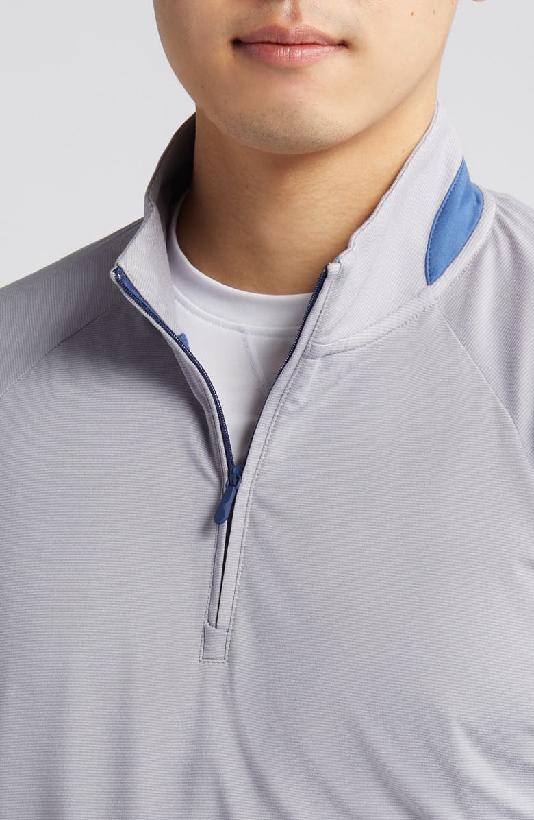 johnnie-O Steffen Pinstripe Half Zip Performance Pullover, Alternate, color, 