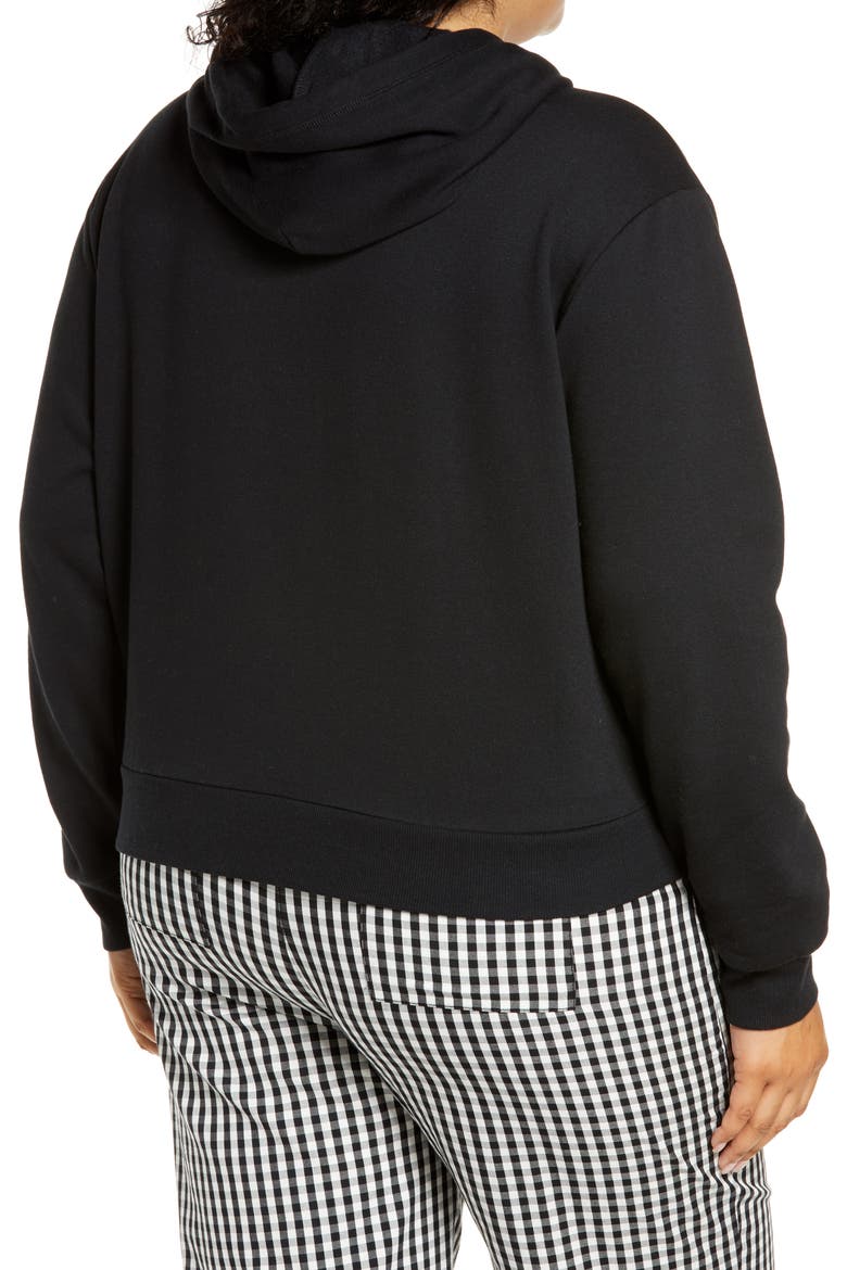Drawstring Hoodie, Alternate, color, BLACK