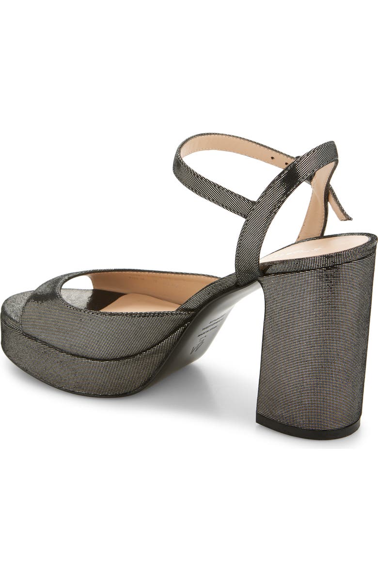 Stuart Weitzman Dayna II Platform Sandal, Alternate, color, Gunmetal