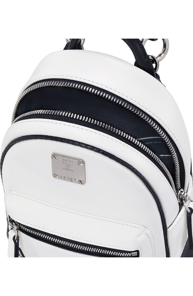 MCM Mini Contrast Logo Leather Crossbody Bag, Alternate, color,