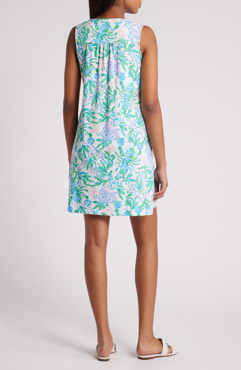 Lilly Pulitzer<sup>®</sup> Dev Floral Pima Cotton Dress, Alternate, color, Resort White Just A Pinch