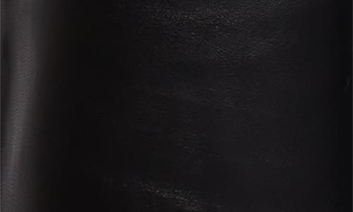 Haikure Star Leather And Denim High-rise Straight-leg Jeans In Black