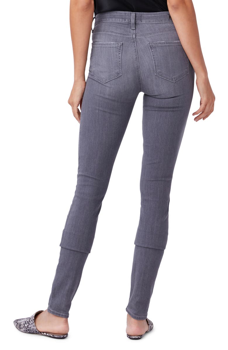 PAIGE Leggy Mid Rise Long Ultra Skinny Jeans, Alternate, color, Stone Dust