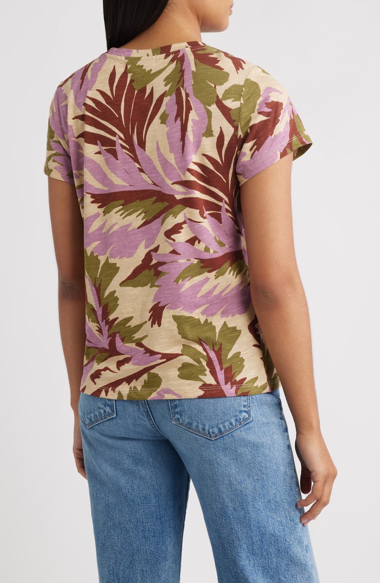 The Perfect Geo Print Cotton Blend Knit Top