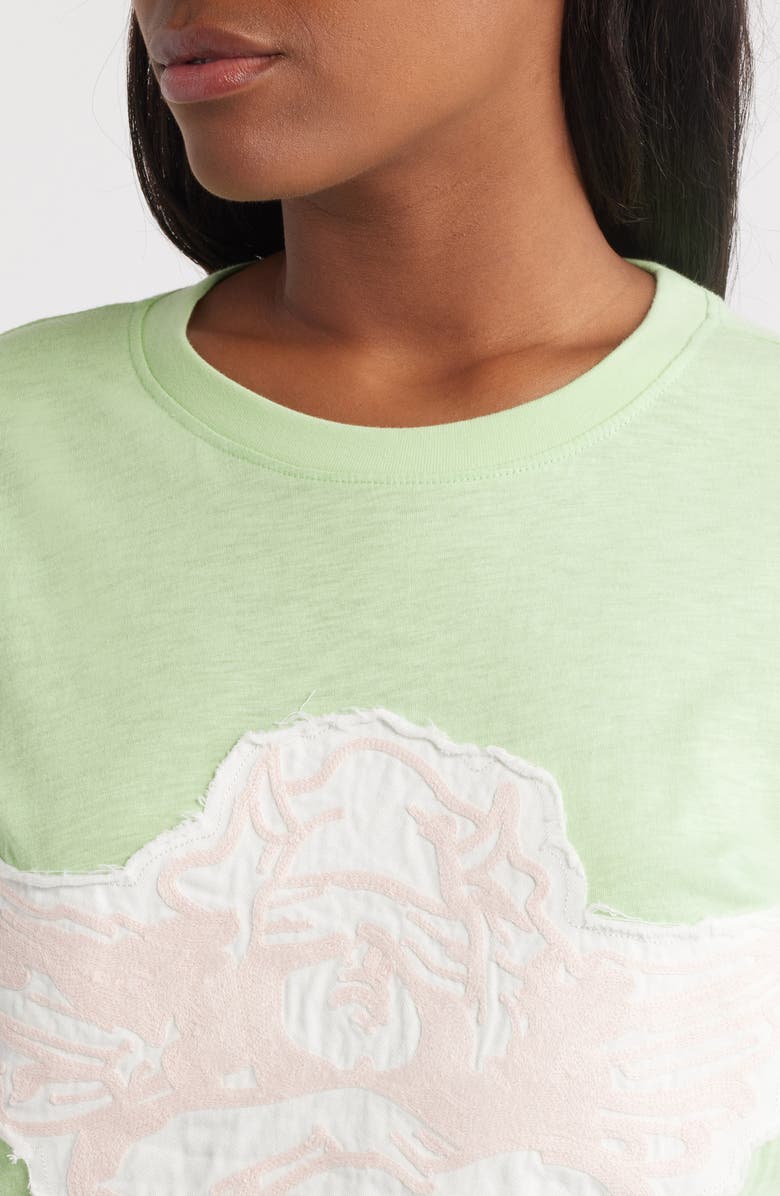 BOYS LIE Green Stitch Me Up Boyfriend Cotton Graphic T-Shirt, Alternate, color, Green