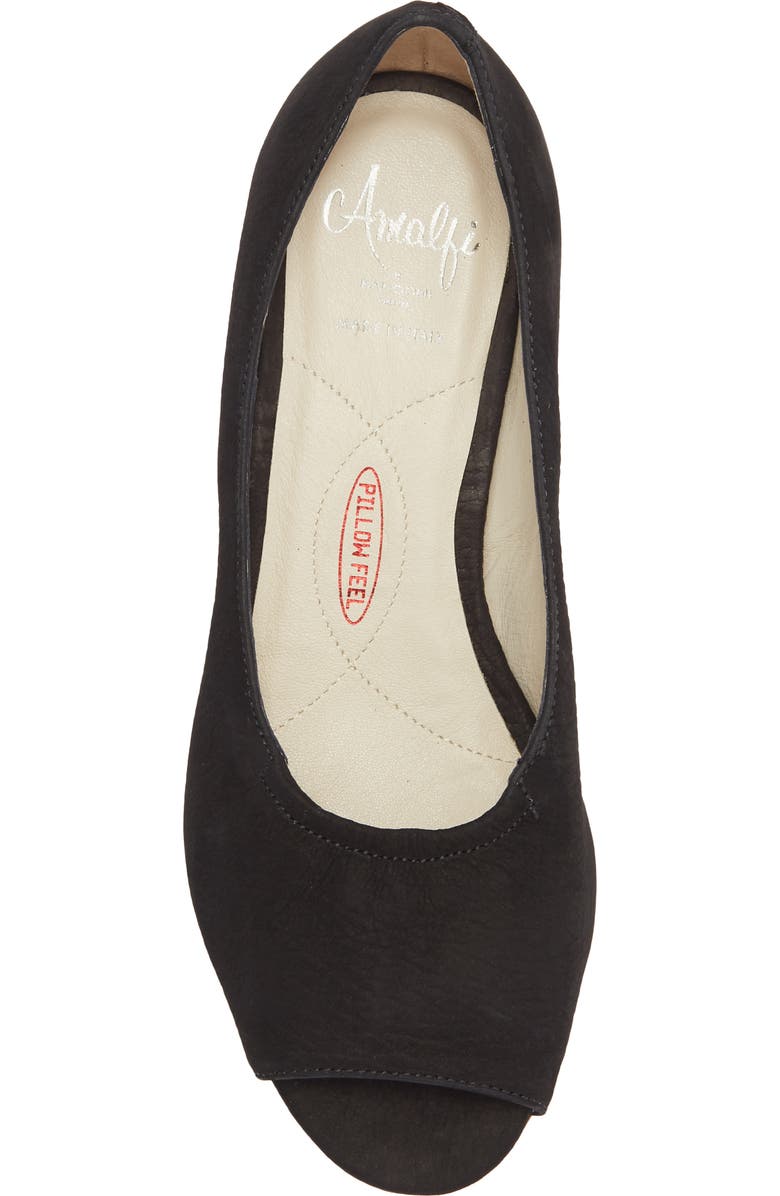 Amalfi by Rangoni Damien Peep Toe Pump, Alternate, color, Black