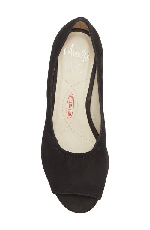 Amalfi By Rangoni Damien Peep Toe Pump In Black