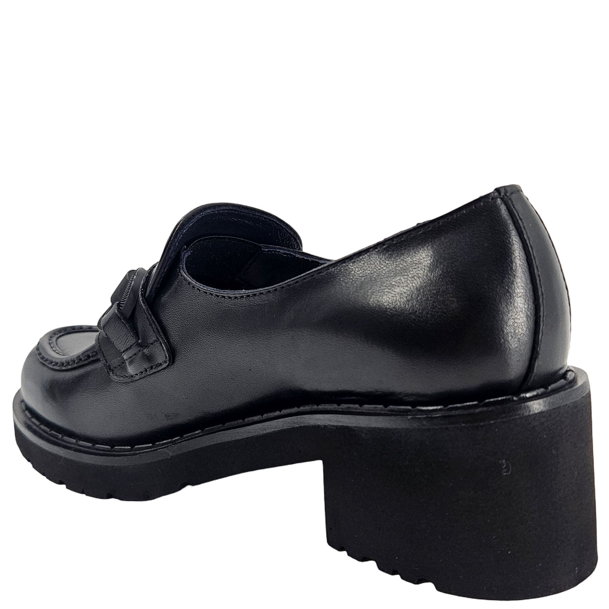 Madison Maison Lug Sole Chunky Loafer, Alternate, color, Black