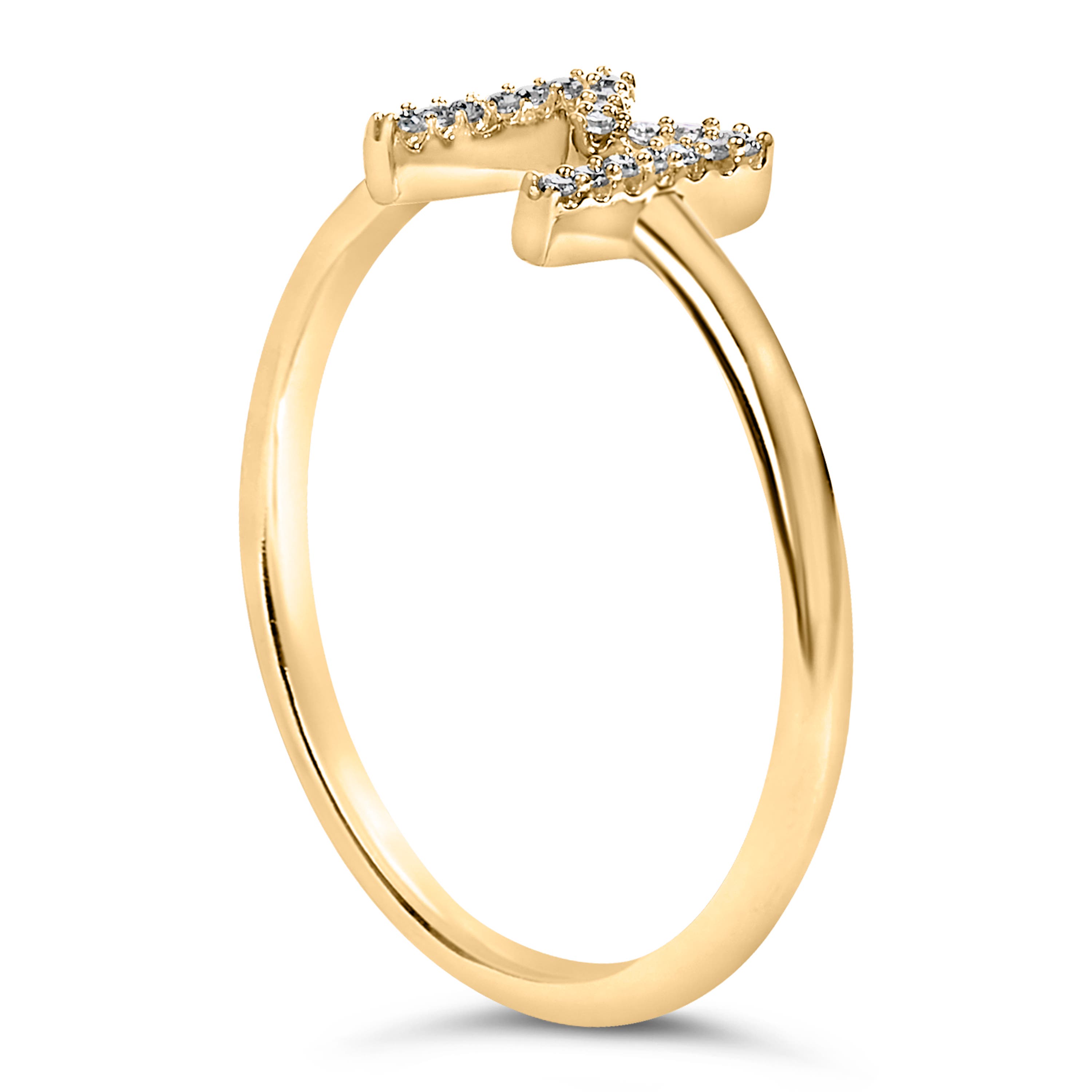 Haus of Brilliance 10K Gold Yellow Diamond Accent Initial 