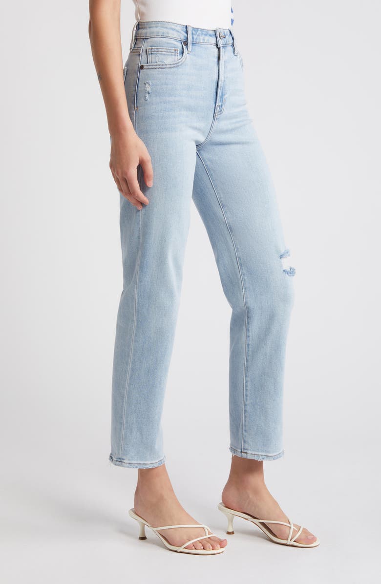 HIDDEN JEANS Ripped Straight Leg jeans, Alternate, color,