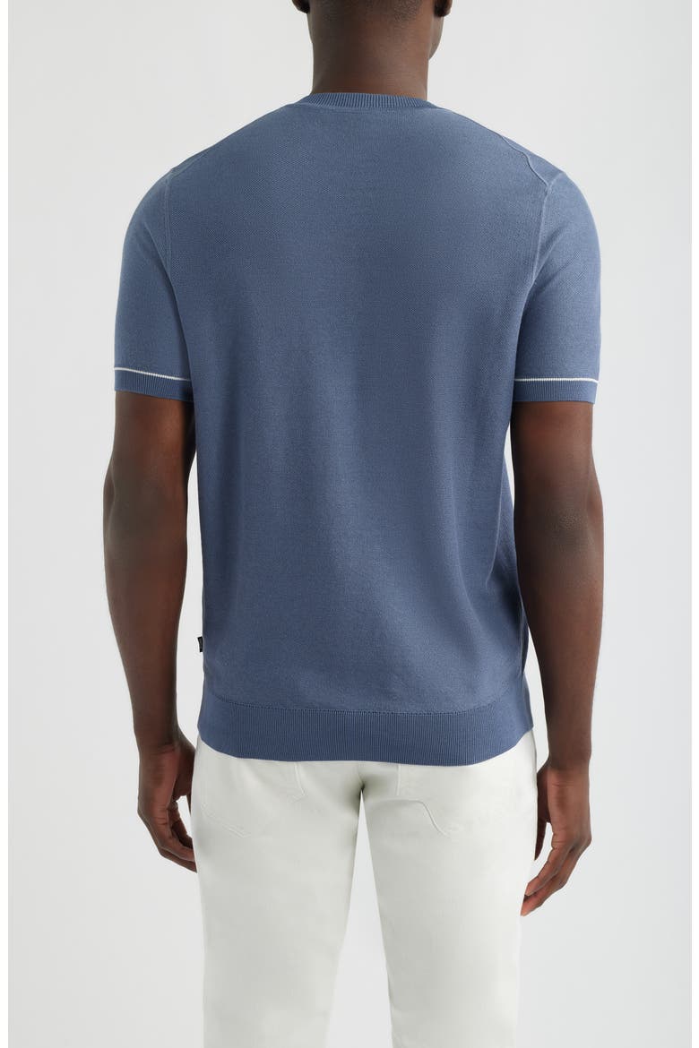 H-Nalon Textured Cotton & Lyocell Top, Alternate, color, OPEN BLUE