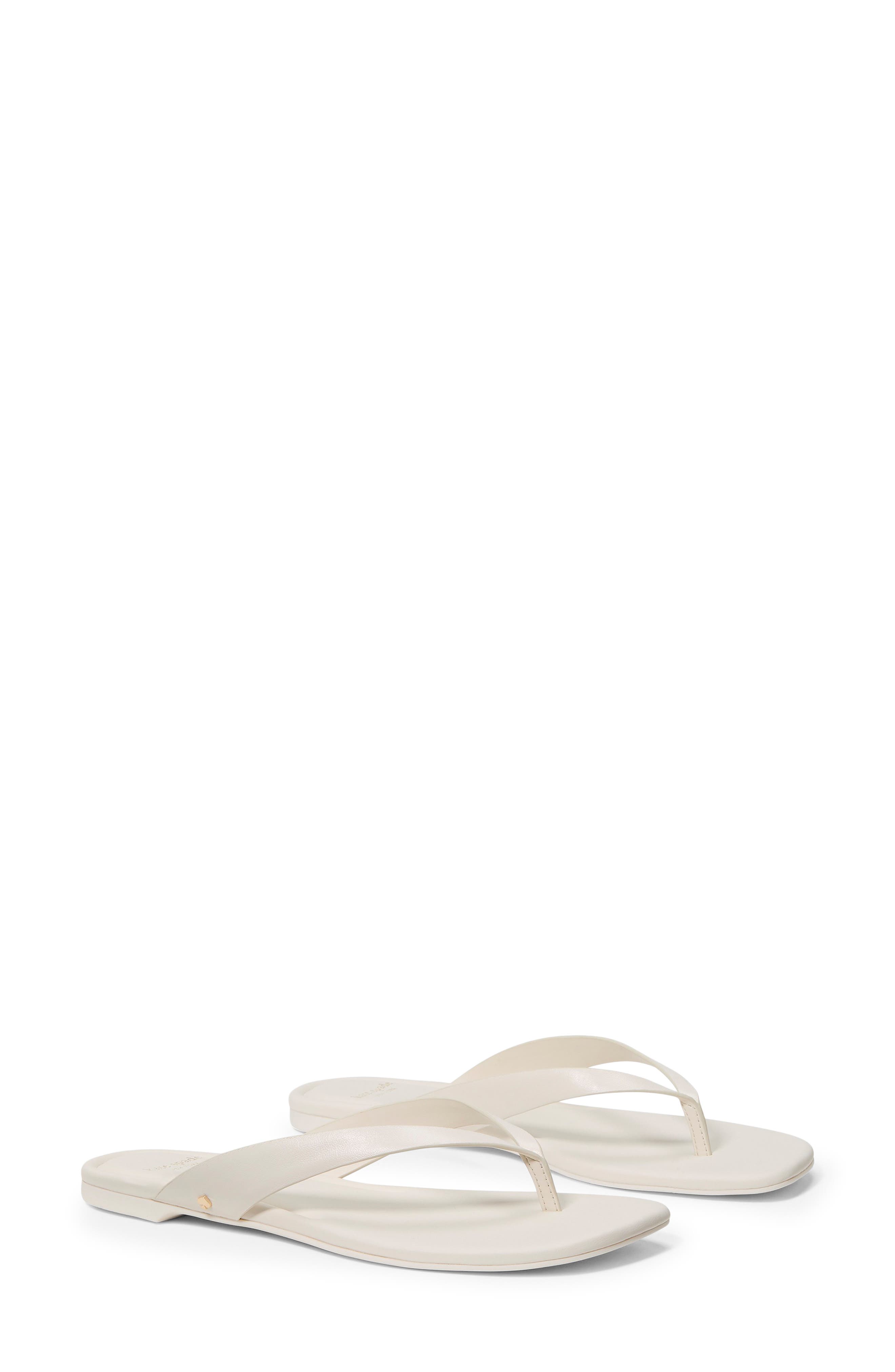 sandie flip flop, Alternate, color, CREAM.