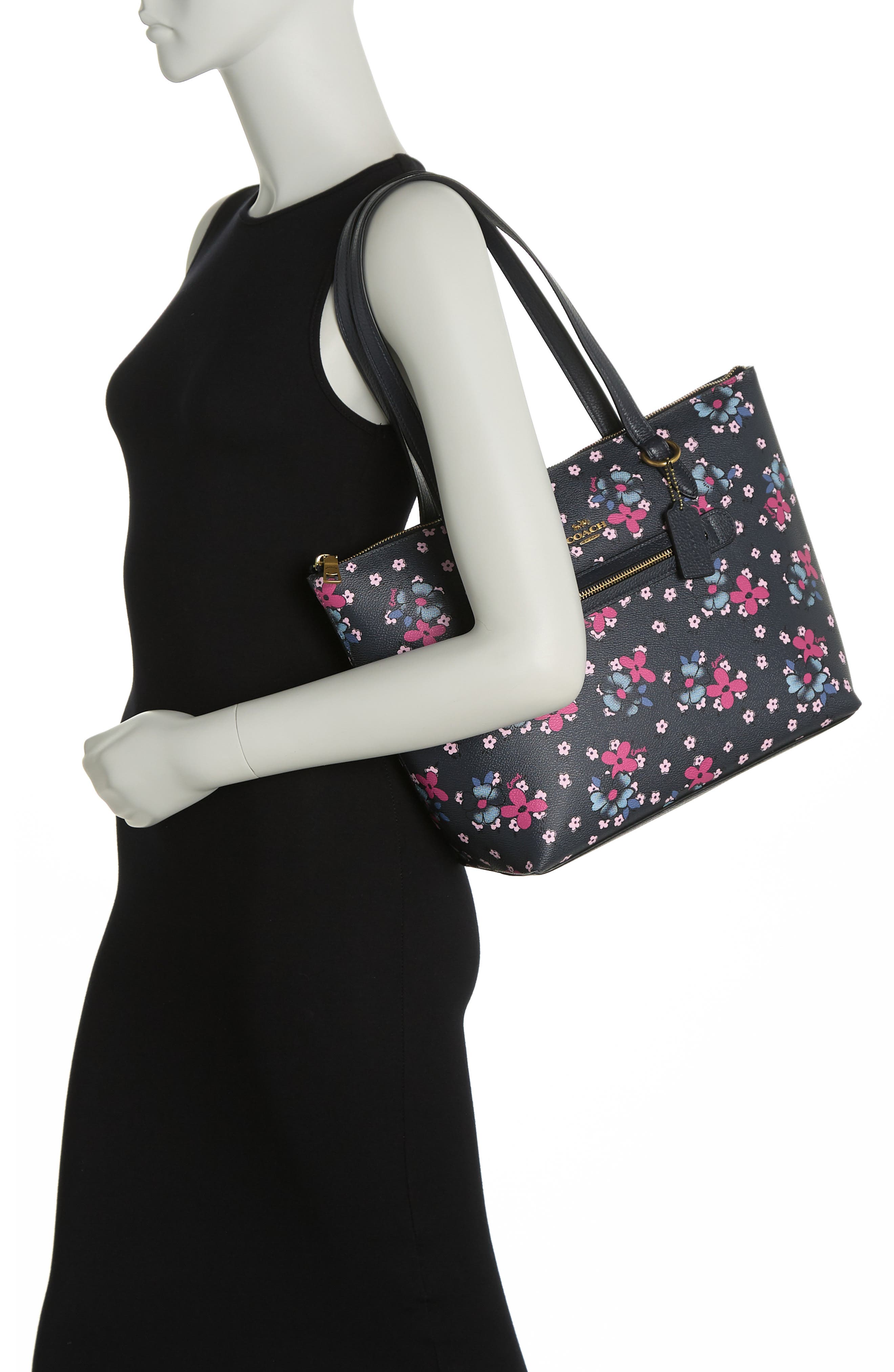 COACH Field Floral Print Taylor Tote, Alternate, color, 