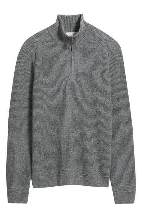 Wool & Cashmere Half Zip Sweater