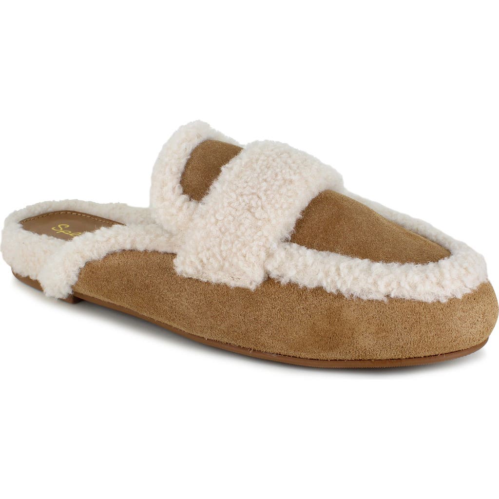 Splendid Sandra Faux Fur Mule In Brown